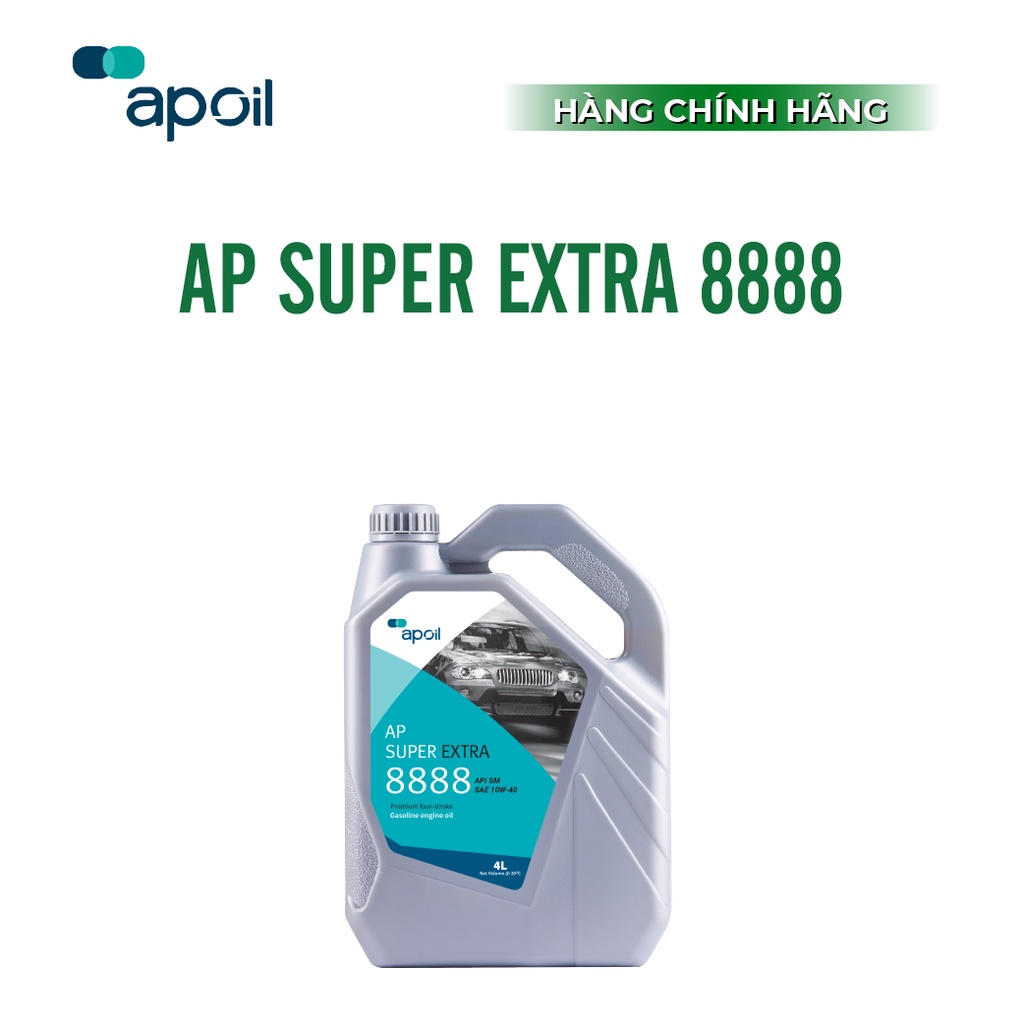 Dầu Nhớt ô tô cao cấp AP OIL - AP Super Extra 8888 SM 10W-40 _Dung tích 4L