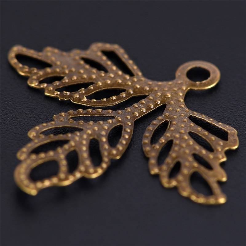 Bộ 100 Chiếc Lá Kim Loại Dùng Làm Đồ Thủ Công