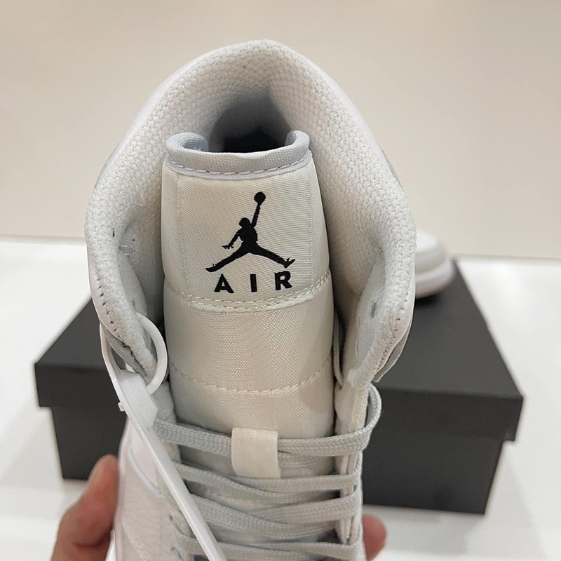Giày JORDAN 1 MID GREY CAMO WHITE - Fullbox, giầy sneaker nam nữ xám trắng cao cổ