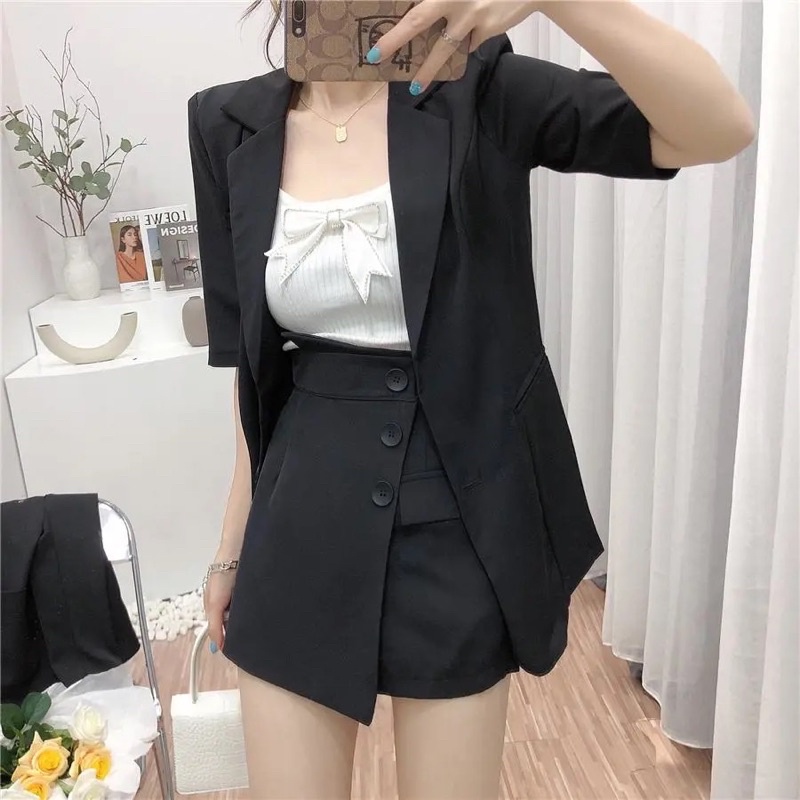 Bộ set vest  nữ trang phục công sở sang trọng