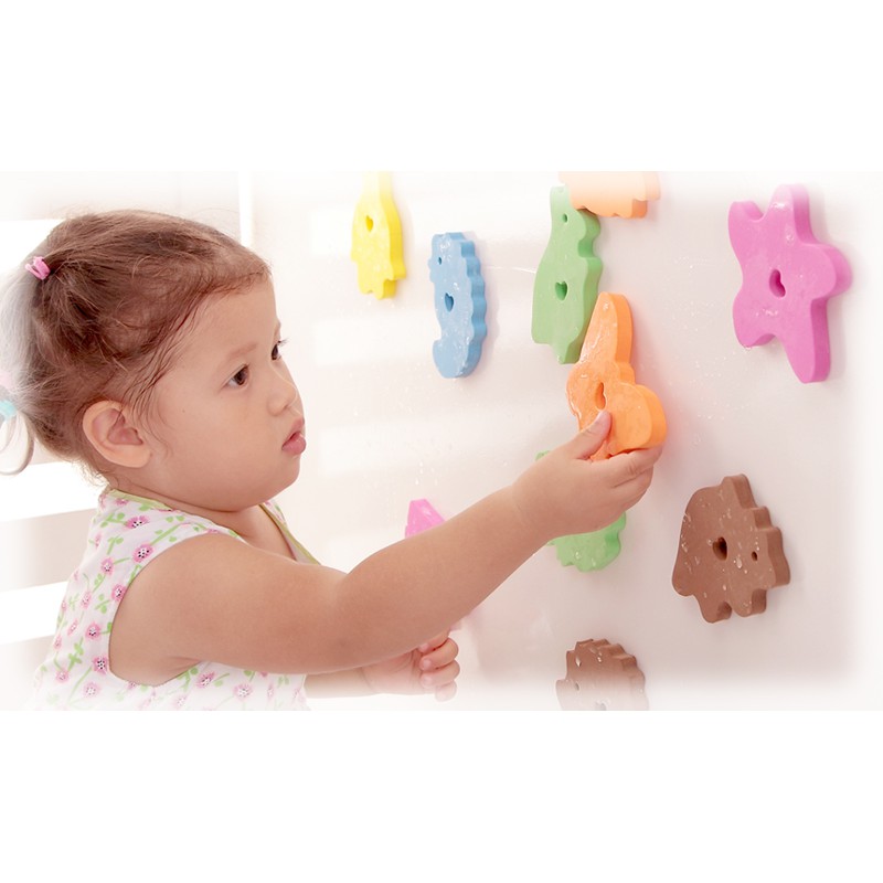 Đồ chơi nhà tắm 12 sinh vật dán tường Mombella