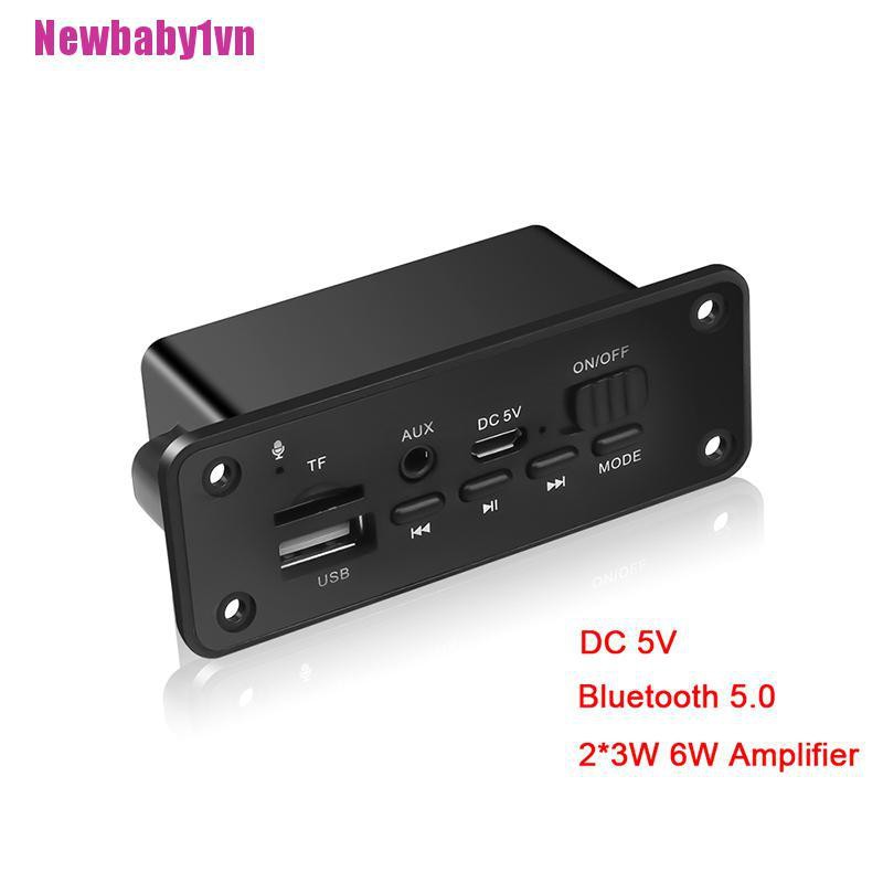 Loa Nghe Nhạc MP3 5.0 Kết Nối Bluetooth 2 * 3W Cho Xe Hơi [BABY1]