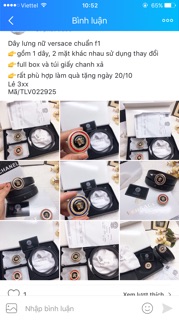 Dây lưng nữ full hộp sang chảnh