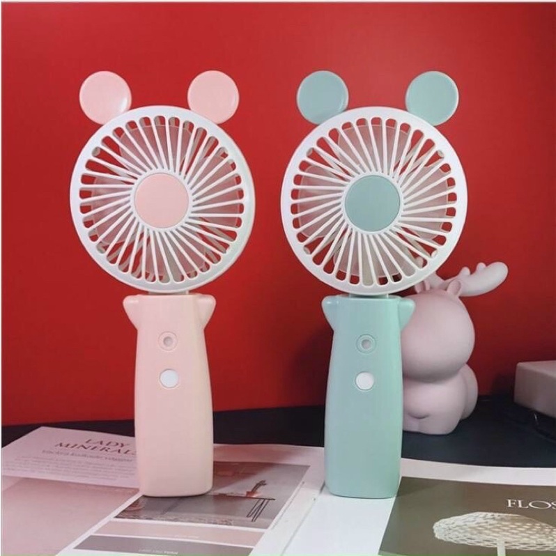 Quạt Phun Sương Cấp Ẩm Cầm Tay Mini Tích Điện