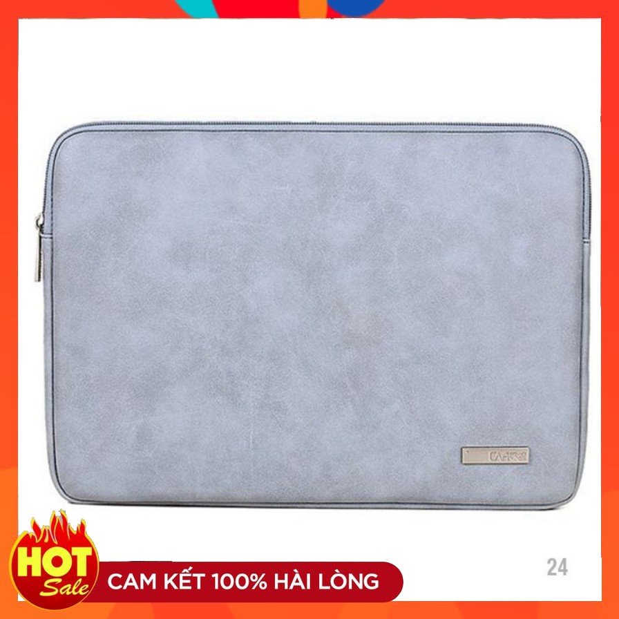 Túi chống sốc laptop, macbook giả da 24