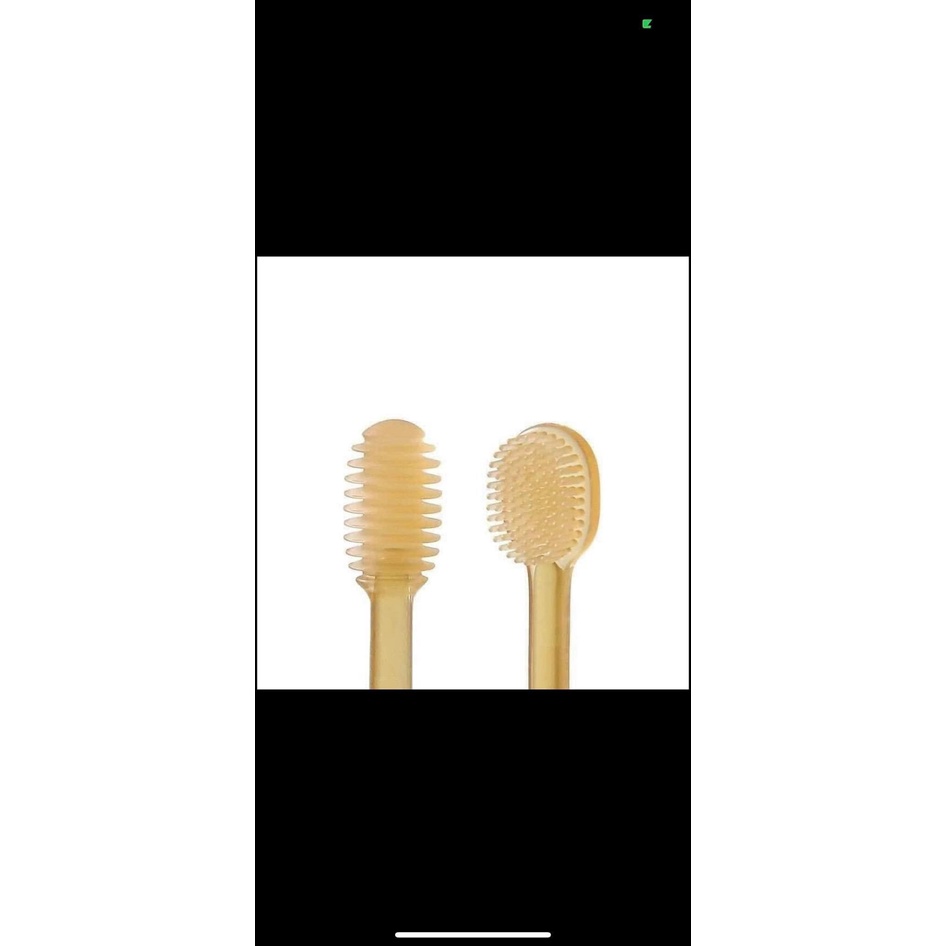 Set bàn chải tưa lưỡi silicon, kèm cốc cho bé