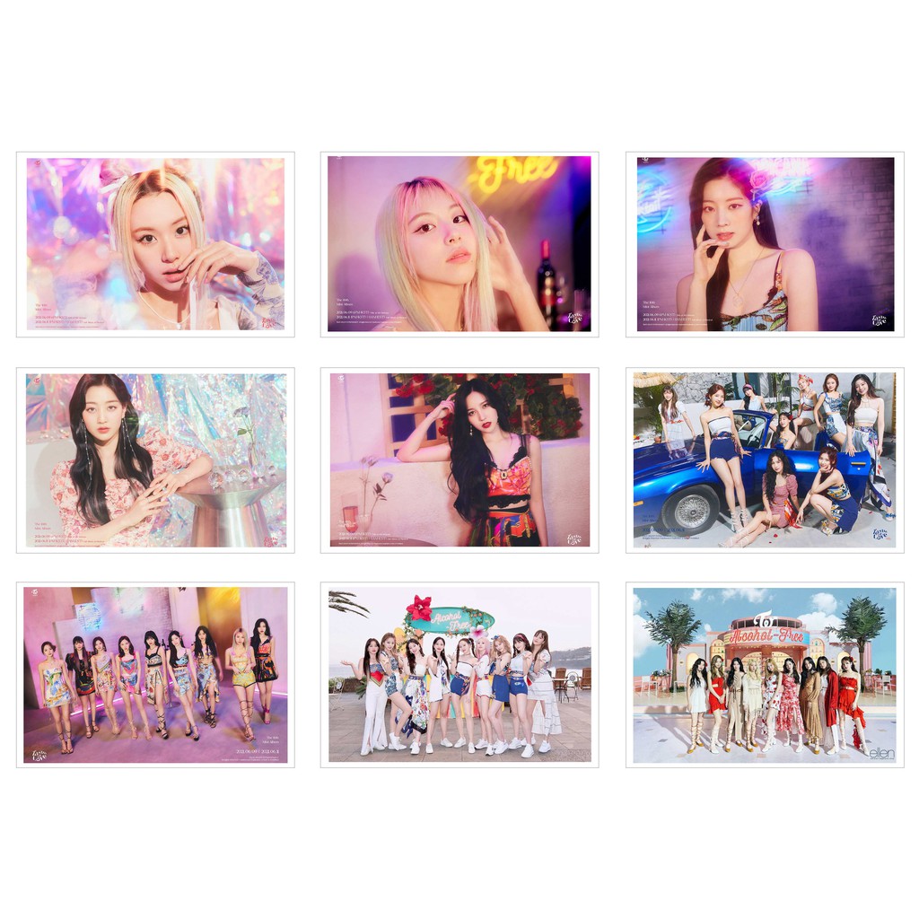 Ép Lụa] Lomo Card 36 Ảnh TWICE - Taste of Love