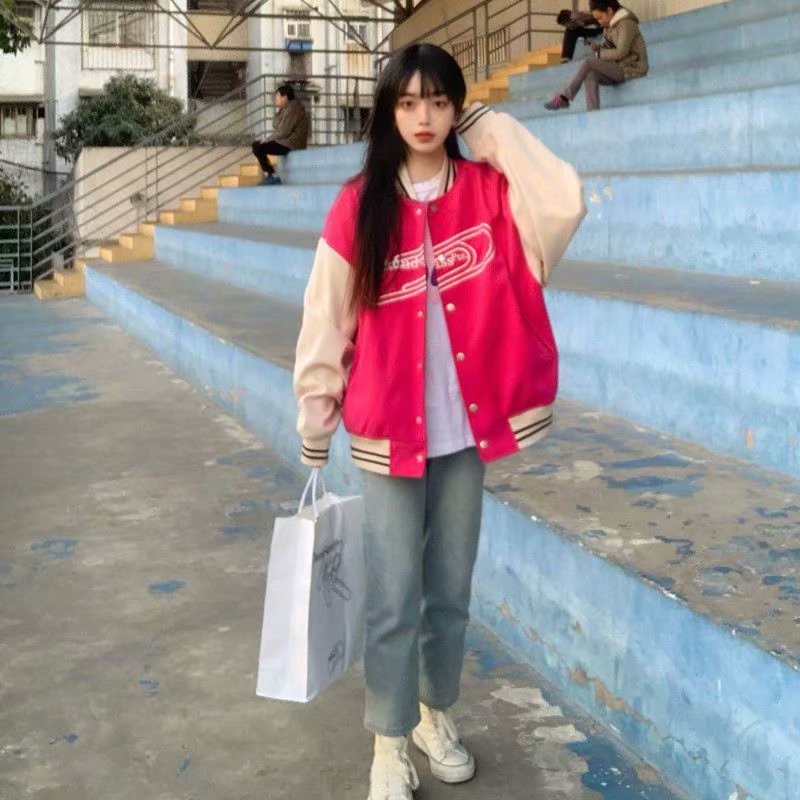 Áo Khoác nam bomber In Họa Tiết Cổ Điển fashion new áo khoác bóng unisex chày nữ Hàn Quốc top áo dài tay bigsize jacket