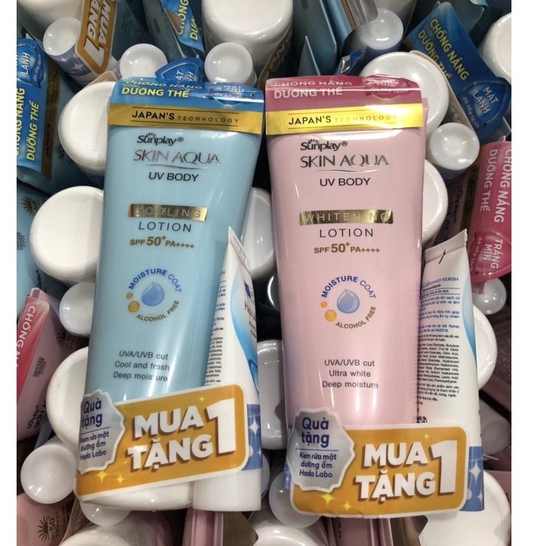 Kem chống nắng dưỡng thể mát lạnh Sunplay Skin Aqua UV Body Cooling Lotion SPF 50+ PA++++  4.9