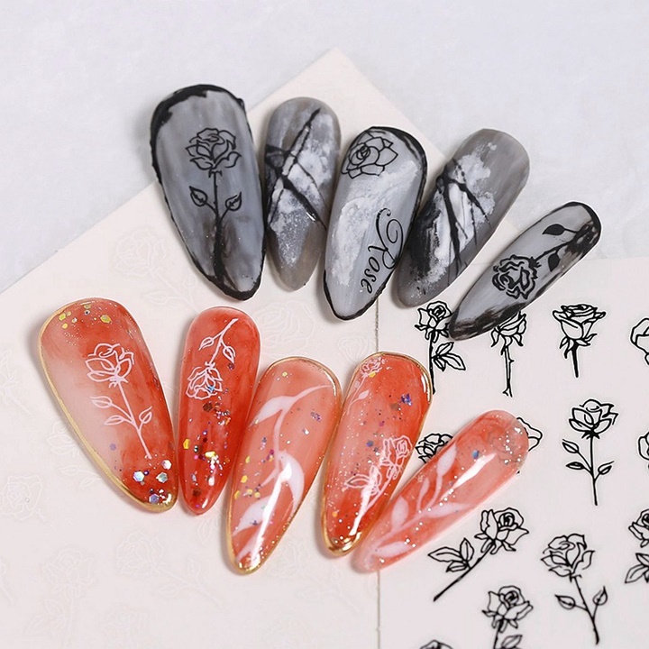 Sticker Nail Buterfly / Hoa Hồng, Phụ Kiện Nail - Vani Store [KIRA0087]