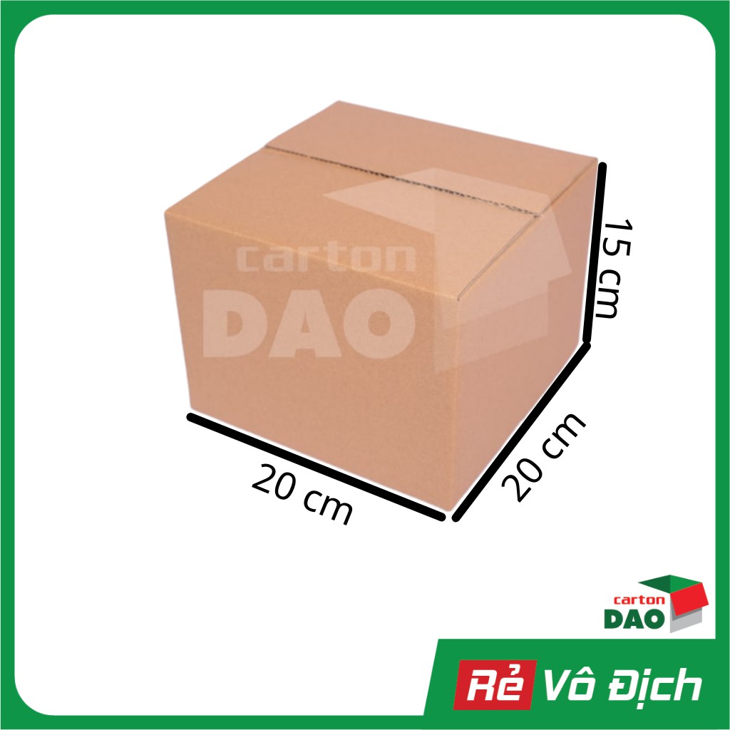 [QUAC50KS 🔥 Giảm ngay 50K] Hộp carton 20x20x15 cm đóng gói hàng vận chuyển COD