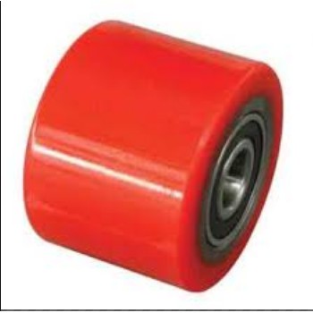 Bánh xe nâng tay PU 80x70mm pu8070 80*70 có sẵn bạc đạn 6204