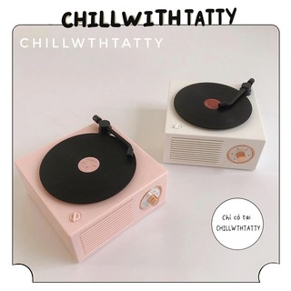 (HÀNG CÓ SẴN)LOA BLUETOOTH VINYL GIẢ LẬP ĐĨA THAN CỔ X10 ÂM THANH SỐNG ĐỘNG | ChillwthTatty |