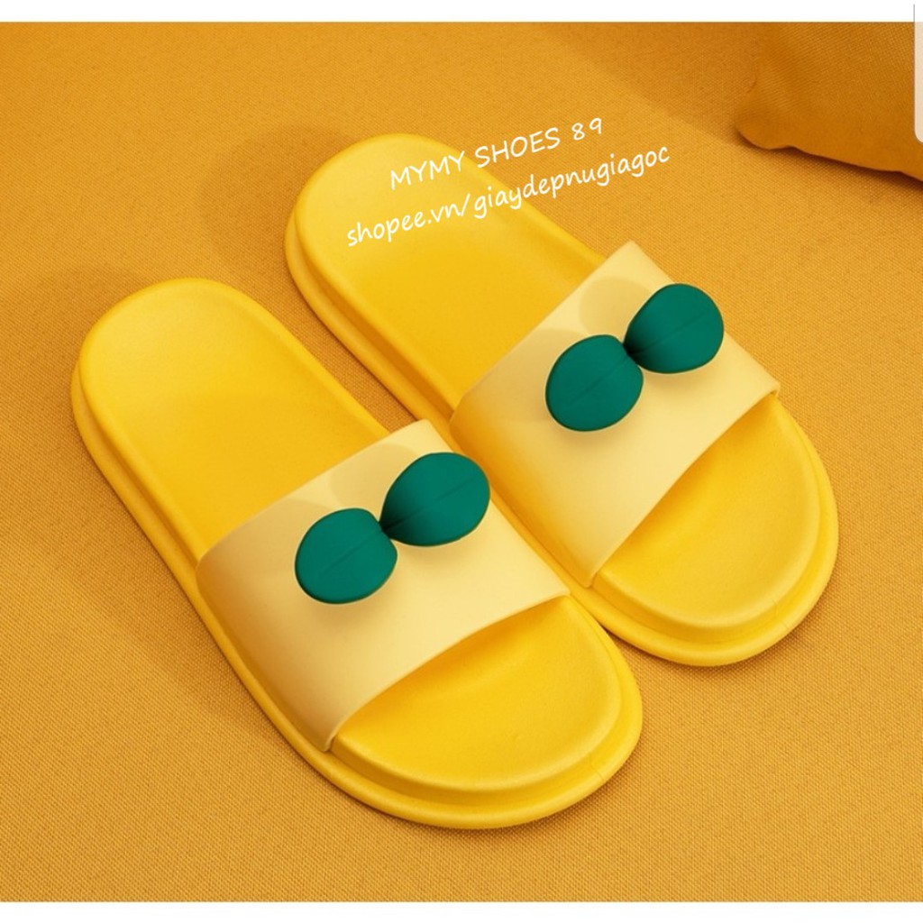 Dép ullzang cao su lá mầm siêu dẻo siêu nhẹ (Dmam01) | BigBuy360 - bigbuy360.vn