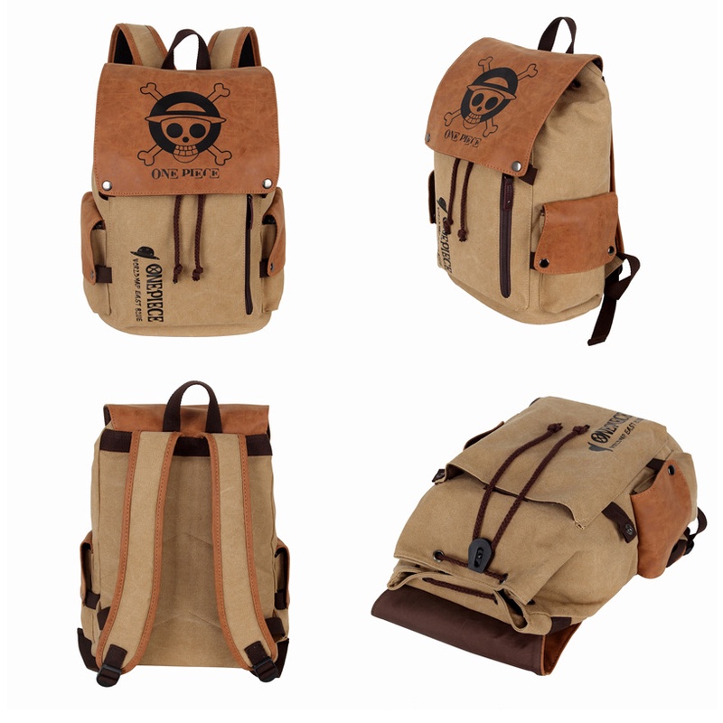 Ba lô đi học vải canvas họa tiết hoạt hình Anime One Piece Midoriya Izuku Mo Dao Zu Shi Attack On Titan