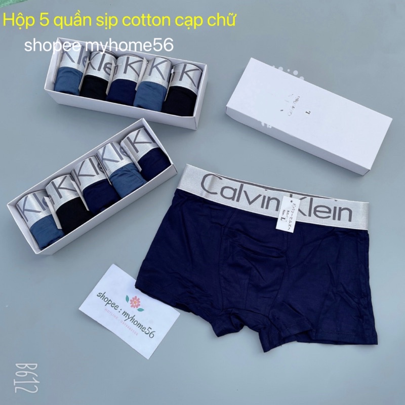 Hộp 5 quần sịp đùi cạp chữ boxer
