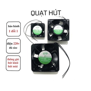 Quạt thông gió hút mùi 220v, quạt hút khói mùi bếp thông gió nhà vệ sinh