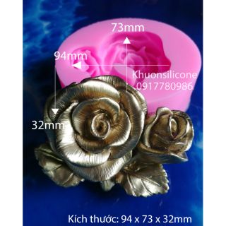 Khuôn silicon hoa hồng