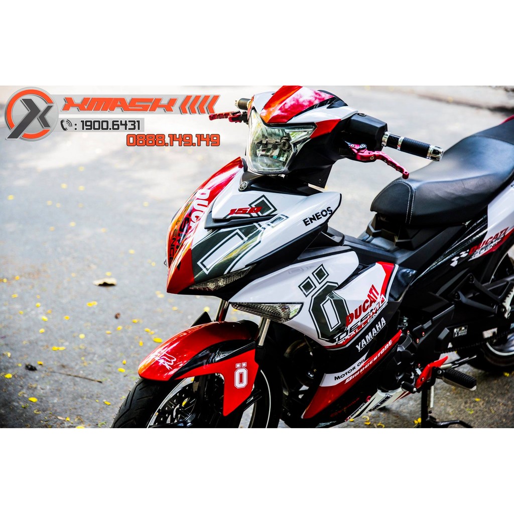  Decal Tem Trùm Xe Exciter 150 Mẫu Ducati