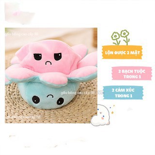 Gấu Bông Bạch Tuộc Cảm Xúc Đồ Chơi Cho bé hai mặt miniso size lớn