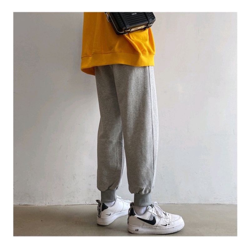 Quần Jogger Nam Nữ Trơn Basic Thun Da Cá ống BO. Phong Cách Thể Dục Thể Thao Năng Động Cá Tính Unisex
