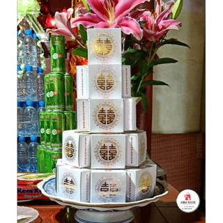 SET 100 HỘP GIẤY ĐỰNG BÁNH CỐM, XUXÊ