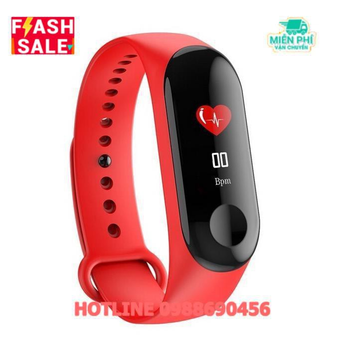 Vòng đeo tay thông minh M3 Plus kết nối Bluetooth theo dõi sức khỏe kèm phụ kiện