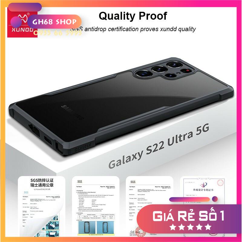 Ốp Lưng Chống Shock cho Samsung Galaxy S23 / S23 plus / S23 ultra / S22 / S22 Ultra / S22 Plus siêu đẹp Chính hãng XUNDD