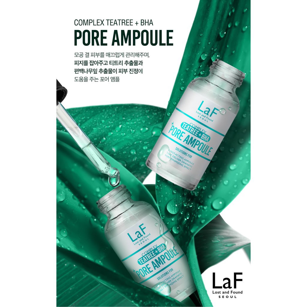 [Date 20.12.2021] Tinh Chất Cho Da Mụn LaF Teatree Bha Pore Ampoule