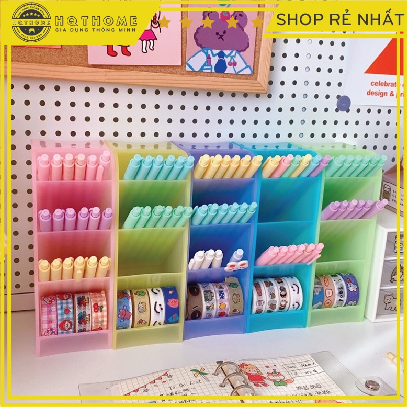 Kệ 4 Tầng Đựng Bút/ Mỹ Phẩm/ Nhiều Màu Kích Thước 7,2 x 8,8 x 20,2 cm