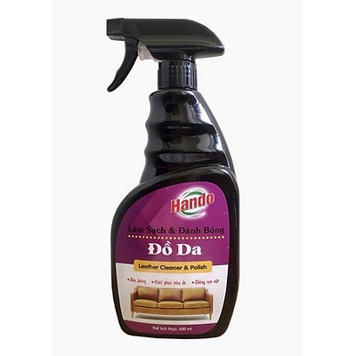 Xịt làm sạch, đánh bóng và bảo dưỡng đồ da Hando 600ml