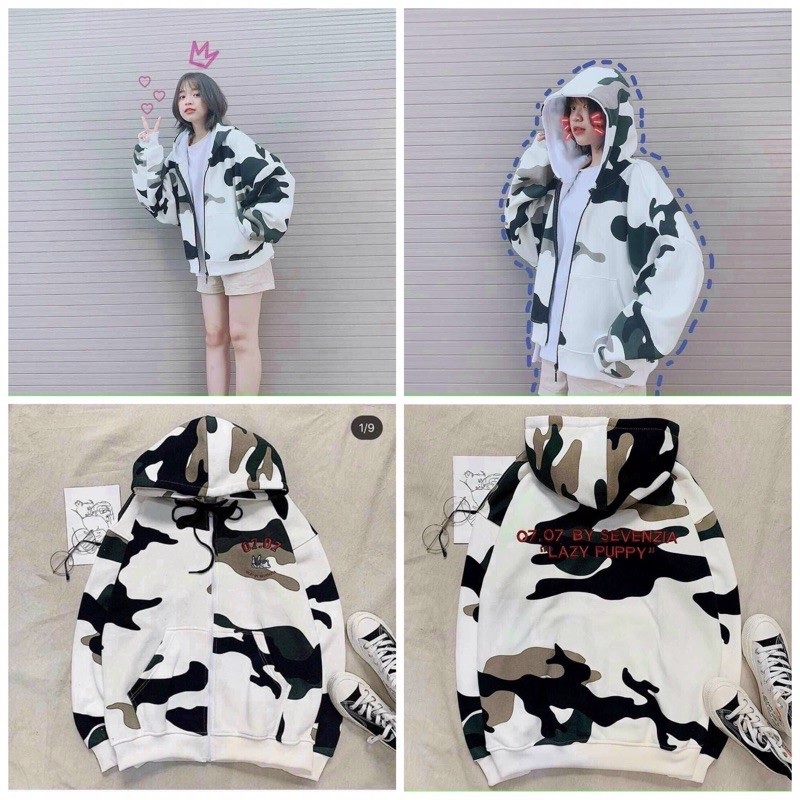 Áo khoác loang lính phong cách cá tính [NHÀ CỦA MÉO STORE]