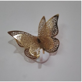 Set 12 bướm 3D ép mạ kim trang trí cực đẹp