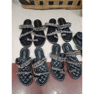 dép xỏ ngón đính đá