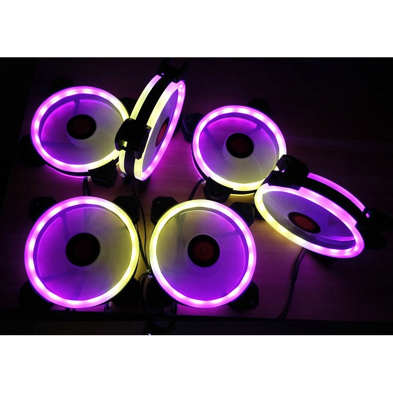 Bộ 8 Quạt Tản Nhiệt, Fan Case Coolmoon V2 Led RGB - Kèm Bộ Hub Sync Main, Đổi Màu Theo Nhạc