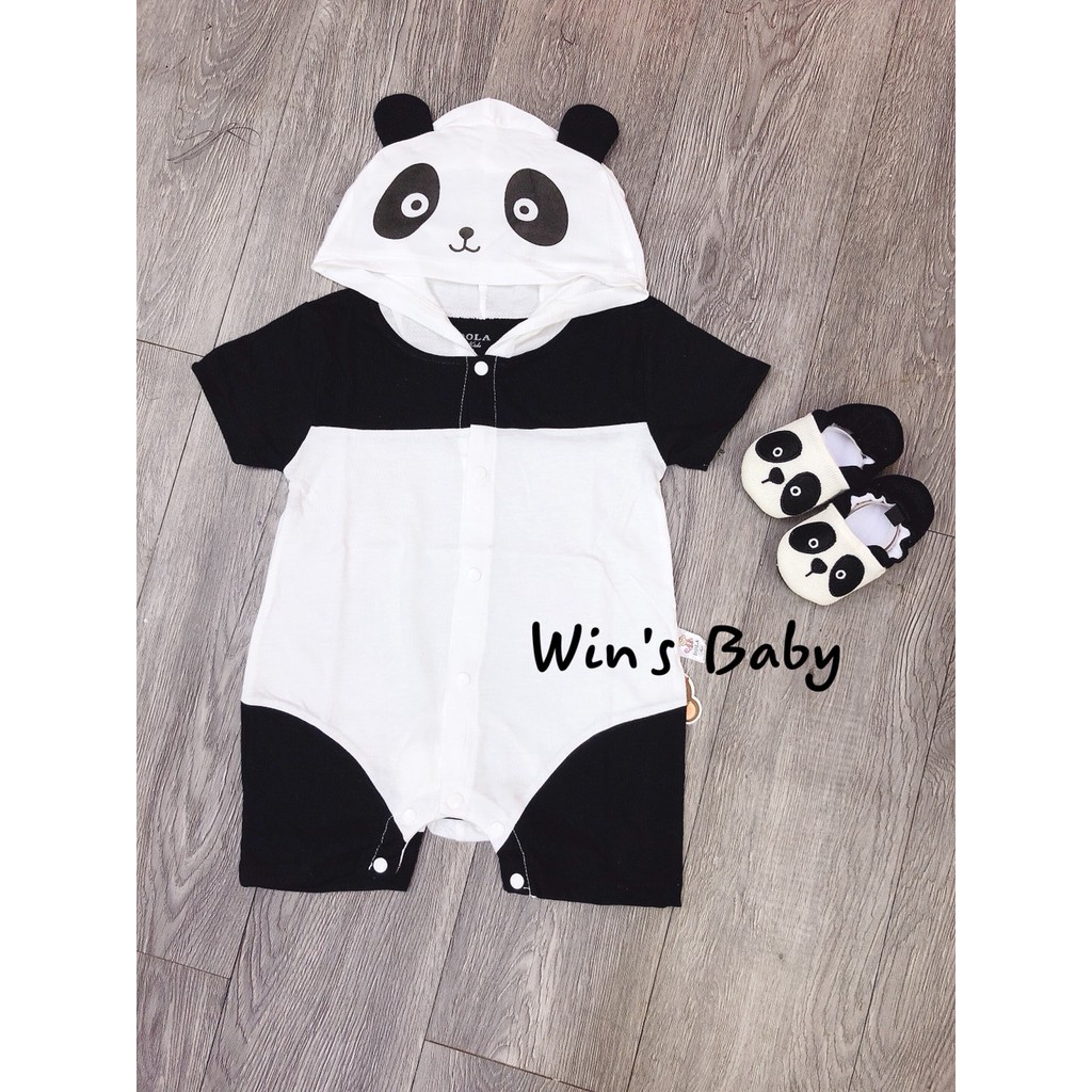 body tạo hình gấu panda cho bé