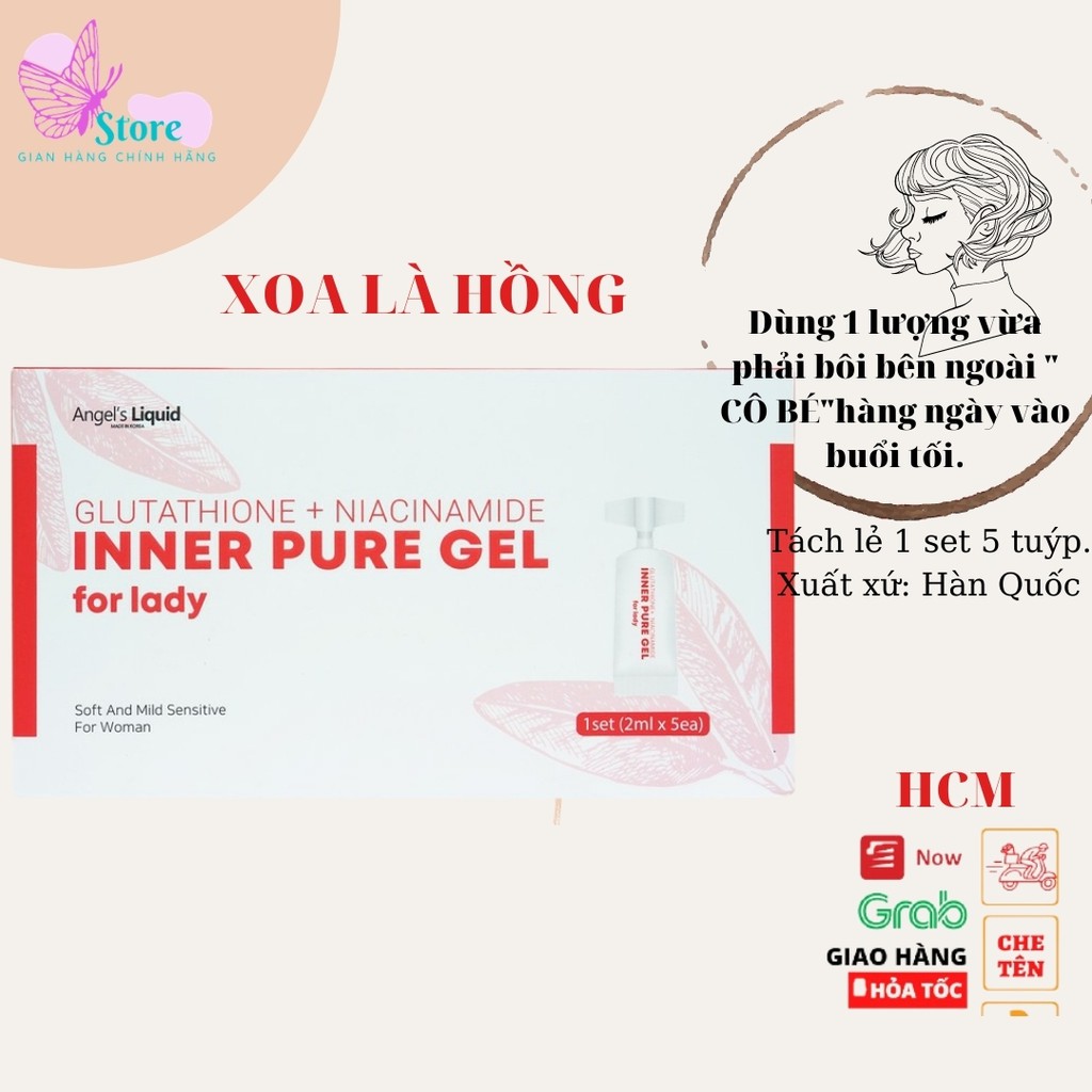 SIÊU TINH CHẤT LÀM HỒNG SE KHÍT VÙNG KÍN ANGEL'S LIQUID GLUTATHIONE PLUS NIACINAMIDE INNER PURE GEL