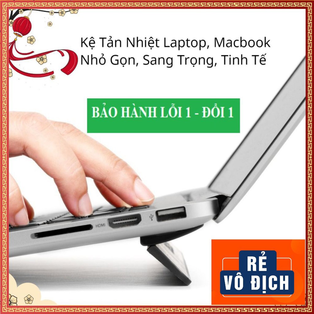 ❤️ KickFlip Đế Tản Nhiệt Laptop, Macbook ❤️ Siêu Mỏng Dạng Dán & Gập Dưới Lưng Máy