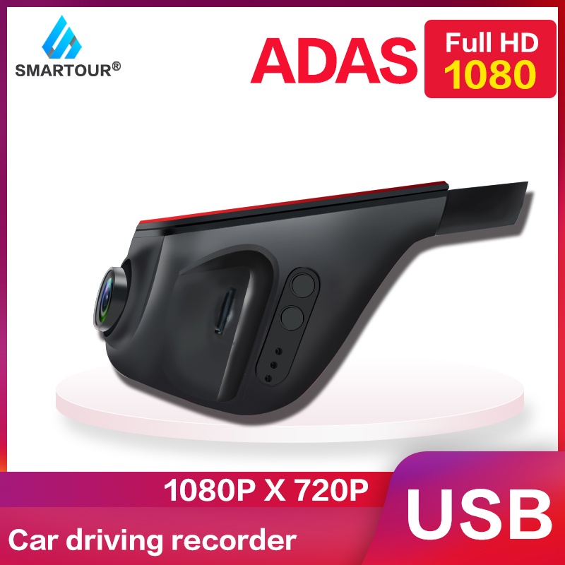 Smartour 2021 HD Xe ADAS USB DVR Tầm Nhìn Ban Đêm Đầu Ghi Hình Kỹ Thuật Số Cho DVD Android Player Đi