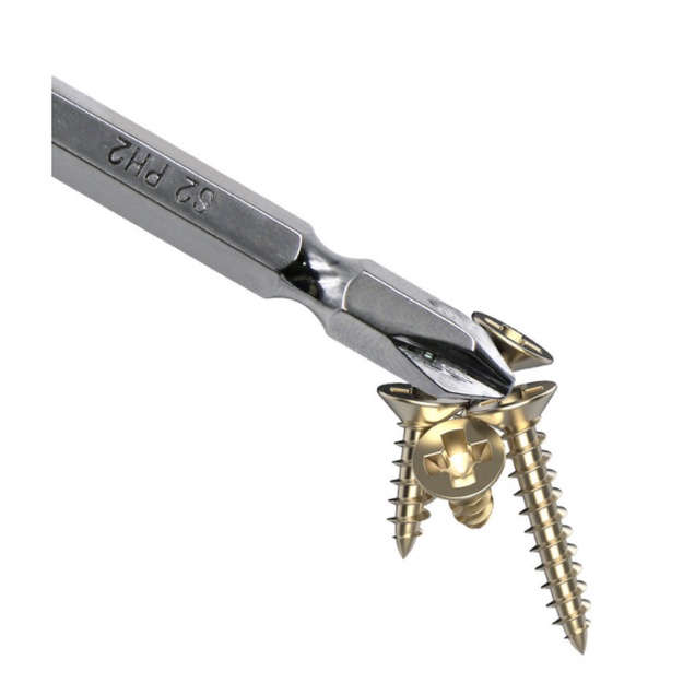 Mũi vít YTB 2 đầu trắng nâu siêu cứng bắn không mẻ đầu, đầu bắn vít, vít nam châm