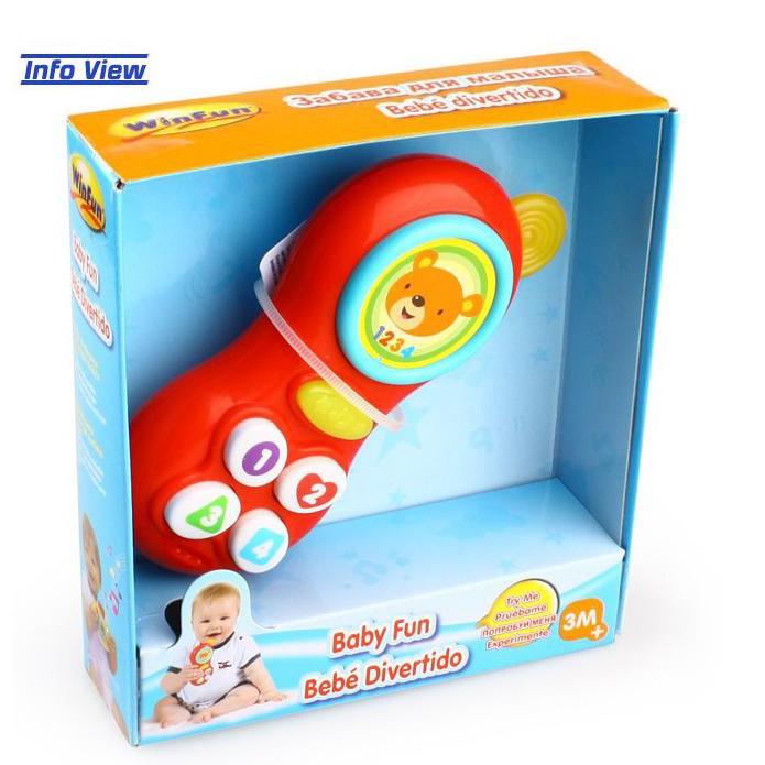 Điện thoại phát nhạc vui nhộn Winfun 0638 - đồ chơi âm nhạc kích thích phát triển trí tưởng tượng cho bé