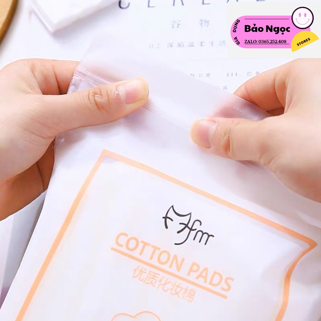 Bông Tẩy Trang 222 Miếng 3 Lớp Cotton Pads Mềm Mịn, Siêu Dai Siêu Tiết Kiệm - Hàng Nội Địa Trung