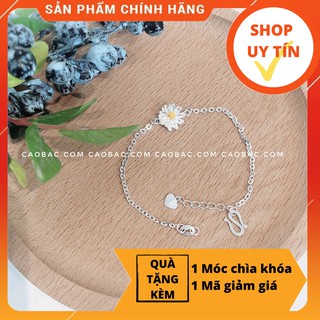 Lắc Chân Bạc Nữ ️🎉FREESHIP ️🎉 Lắc chân 1 hoa cúc
