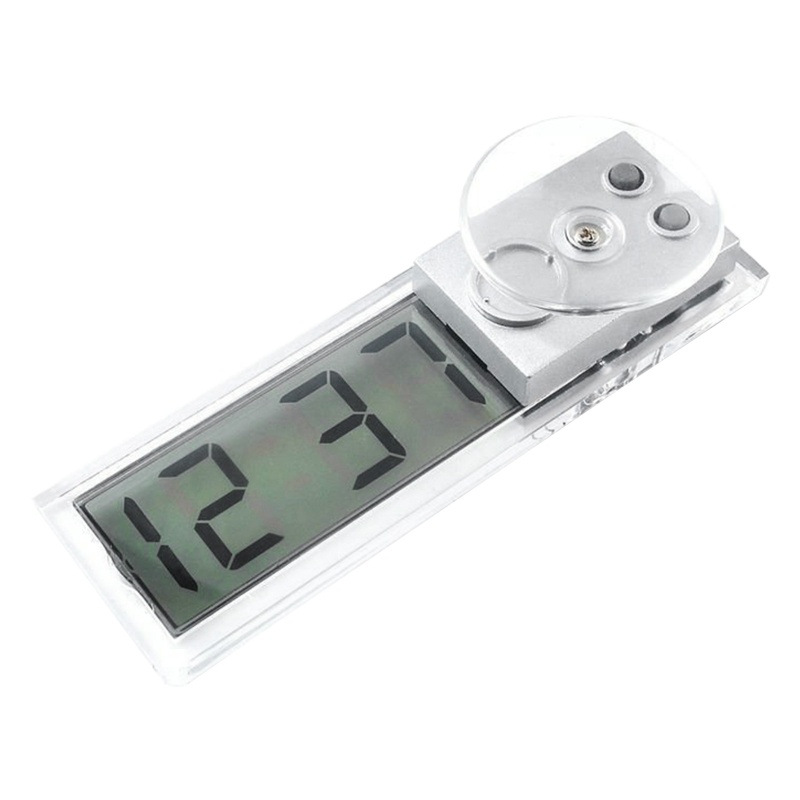 Đồng Hồ Điện Tử Hiển Thị Nhiệt Độ / Nhiệt Kế Kỹ Thuật Số LCD Có Giác Hút Cho Xe Hơi