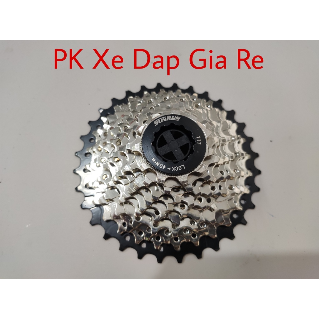 Líp thả xe đạp 10 tầng, Líp thả SUNRUN 10 tầng 11-32T - PK Xe Dap Gia Re