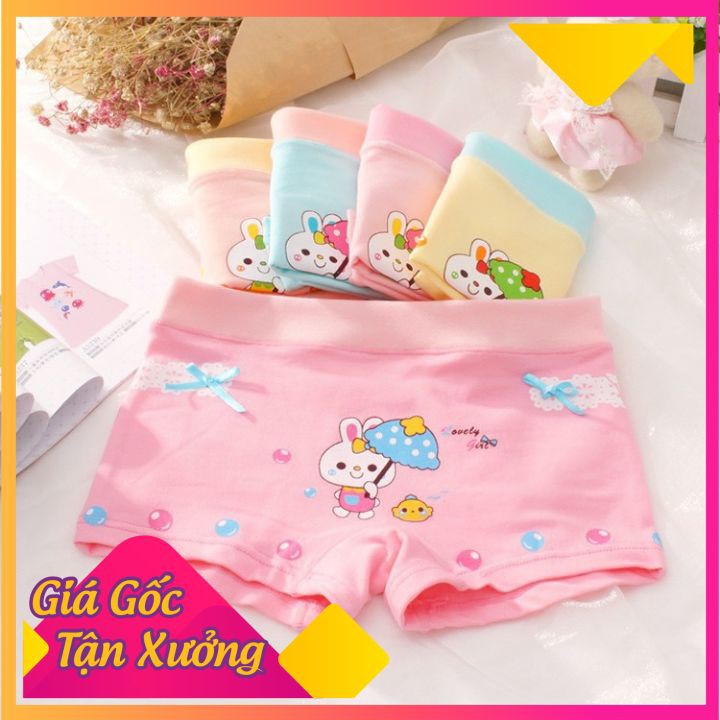Quần Chip Bé Gái - SET 5 Quần Lót Bé Gái Chất Cotton Cao Cấp Co Dãn 4 Chiều Thoải Mái Vận Động 2-12 Tuổi