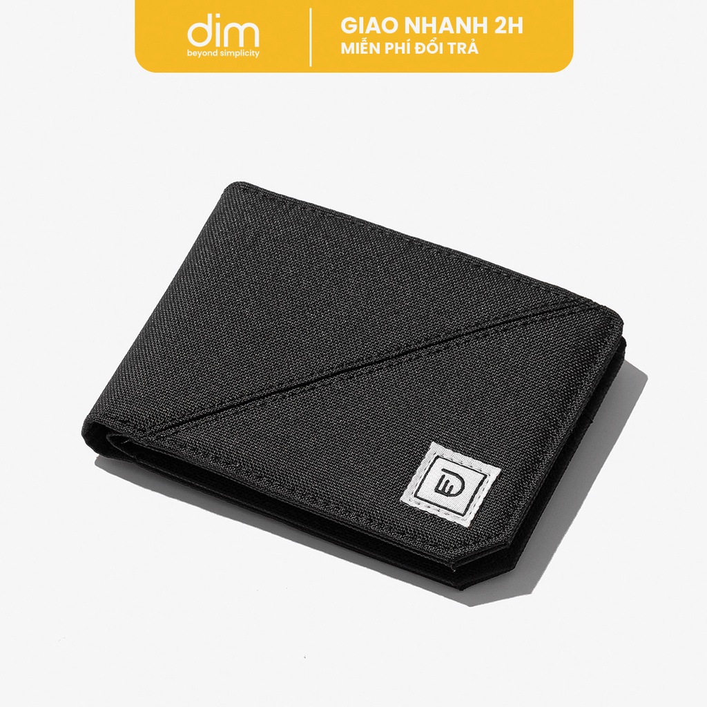 Ví Vải DIM Basic Wallet Unisex ( Đựng 6 - 10 Thẻ , Vải Polyester Canvas Chống Nước, Thiết Kế Tối Ưu Chứa Đựng) - Màu Đen