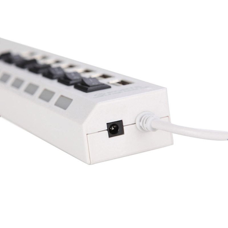 Bộ Chia 7 Cổng USB 2 0 Hub Có Công Tắc Đèn LED