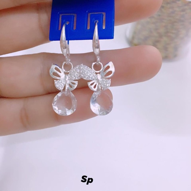 BÔNG TAI BƯỚM KHOEN MÓC SANG CHẢNH - TRANG SỨC BẠC