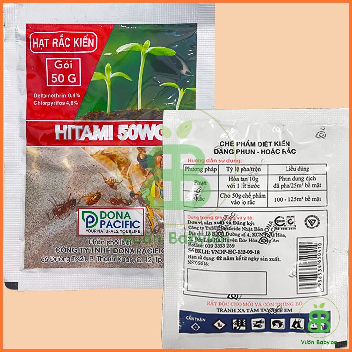 Thuốc Diệt Kiến Hiệu Quả 100% - Thuốc Trừ Kiến Gói 50Gr